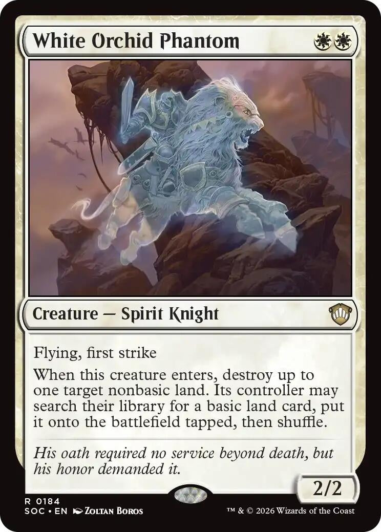 Image for White Orchid Phantom (184) (SOC) - Magic: The Gathering