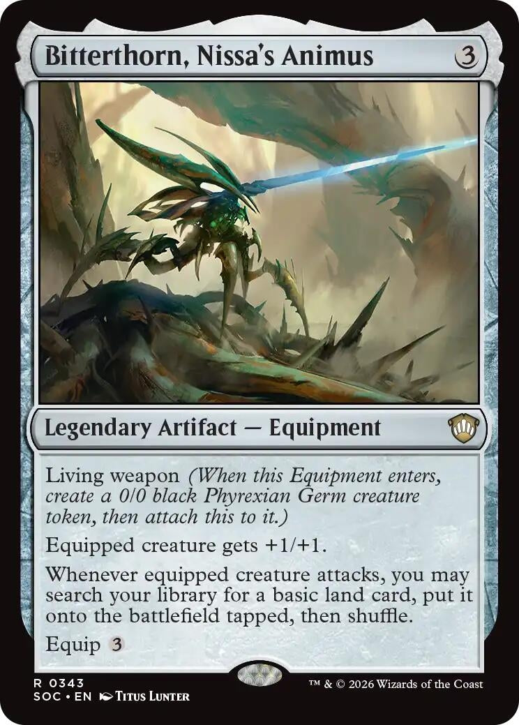 Image for Bitterthorn, Nissa's Animus (343) (SOC) - Magic: The Gathering