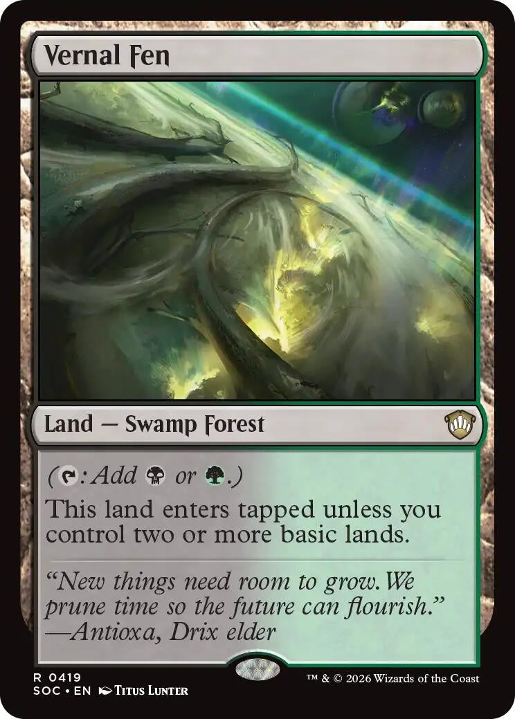 Image for Vernal Fen (419) (SOC) - Magic: The Gathering