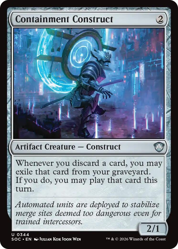 Image for Containment Construct (344) (SOC) - Magic: The Gathering