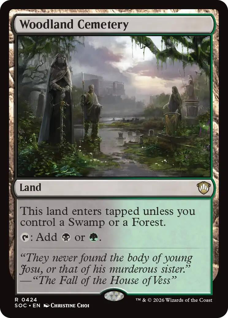 Image for Woodland Cemetery (424) (SOC) - Magic: The Gathering