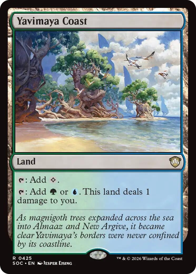 Image for Yavimaya Coast (425) (SOC) - Magic: The Gathering