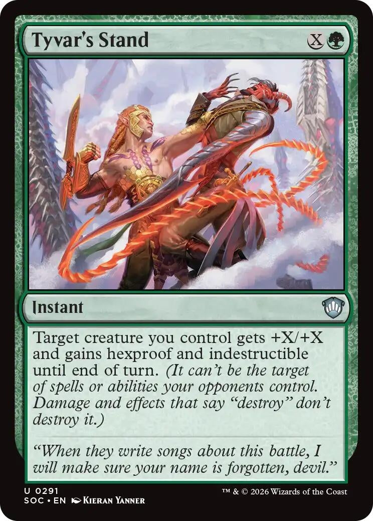 Image for Tyvar's Stand (291) (SOC) - Magic: The Gathering