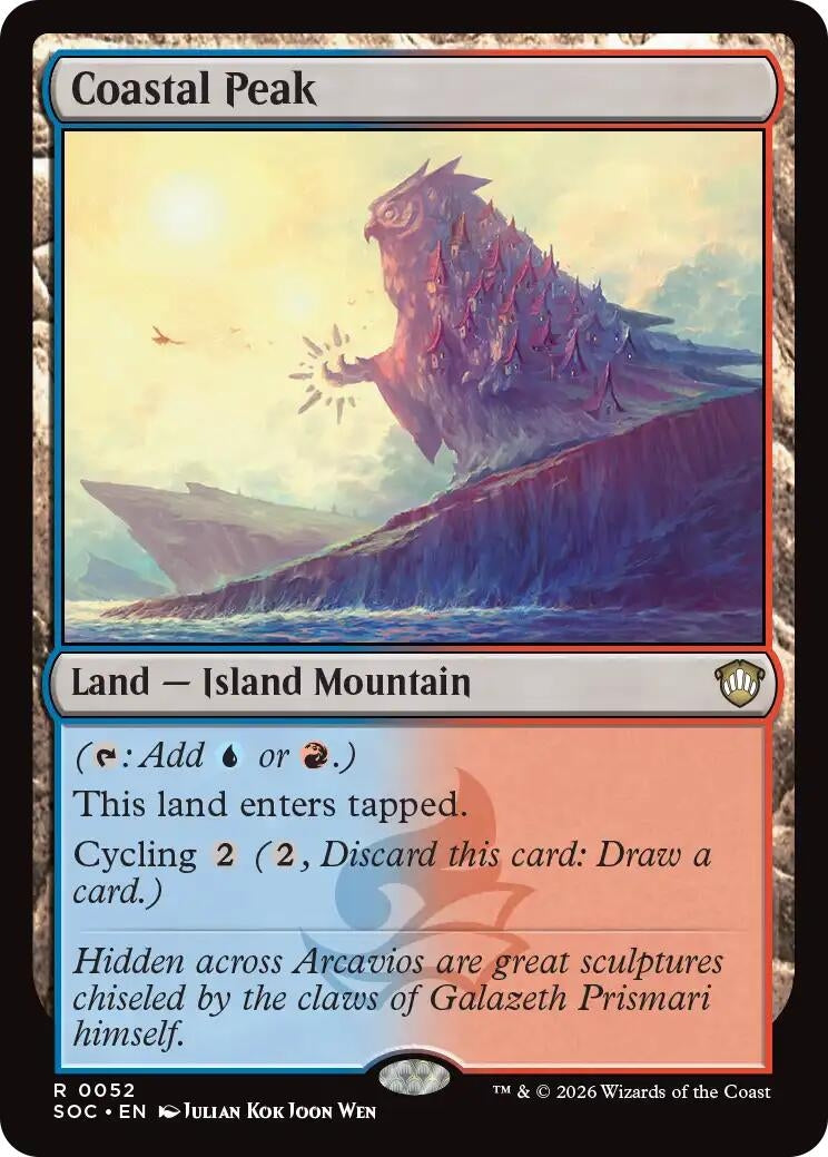 Image for Coastal Peak (52) (SOC) - Magic: The Gathering
