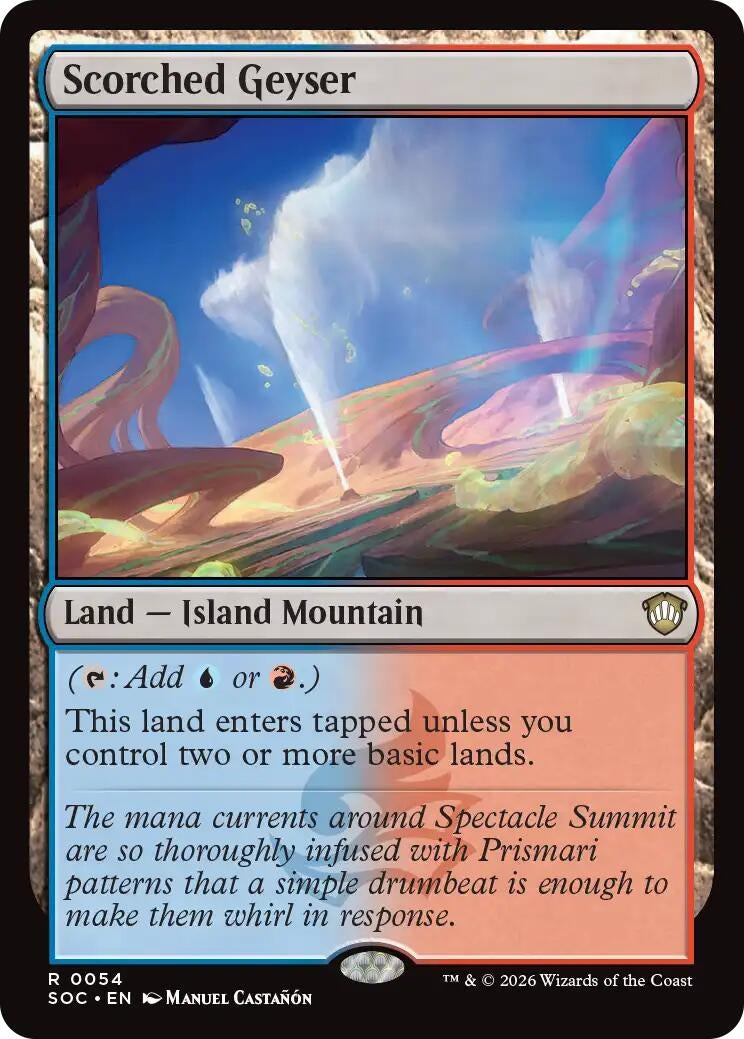 Image for Scorched Geyser (54) (SOC) - Magic: The Gathering