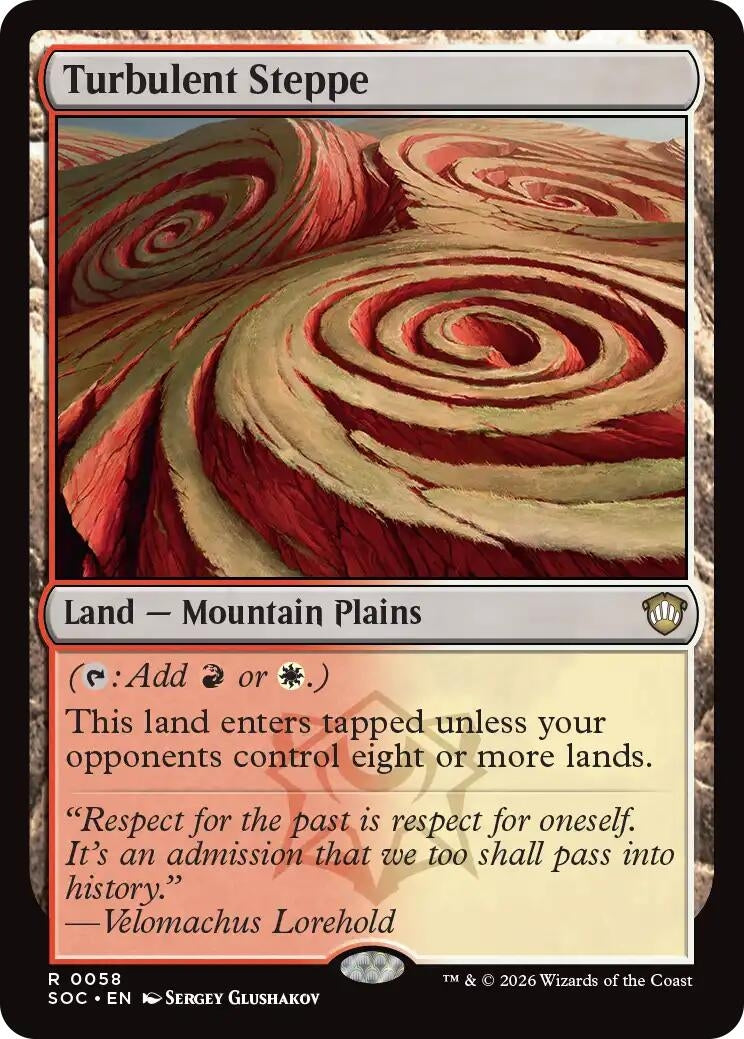 Image for Turbulent Steppe (58) (SOC) - Magic: The Gathering