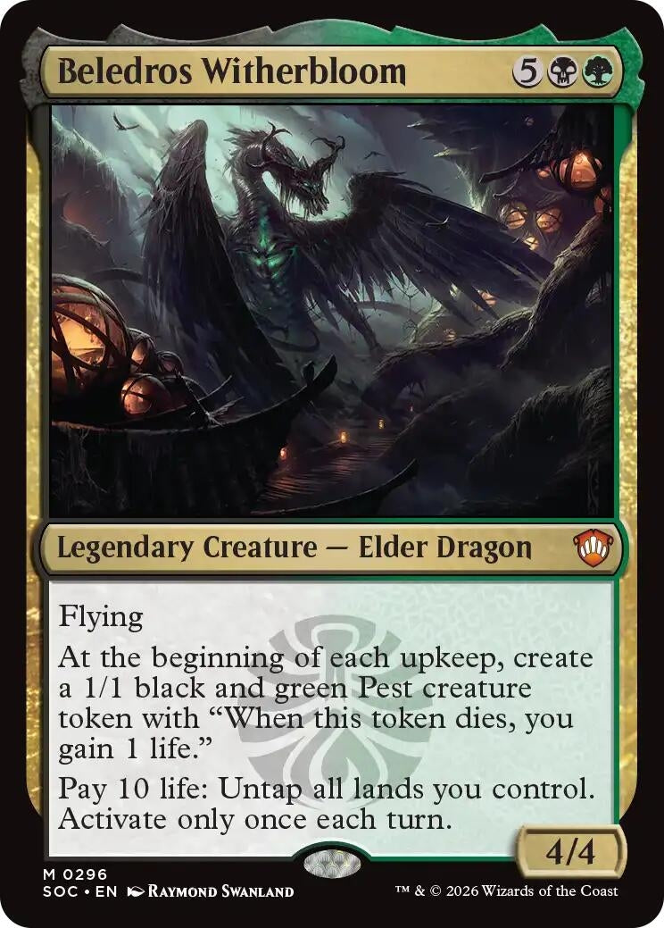 Image for Beledros Witherbloom (296) (SOC) - Magic: The Gathering