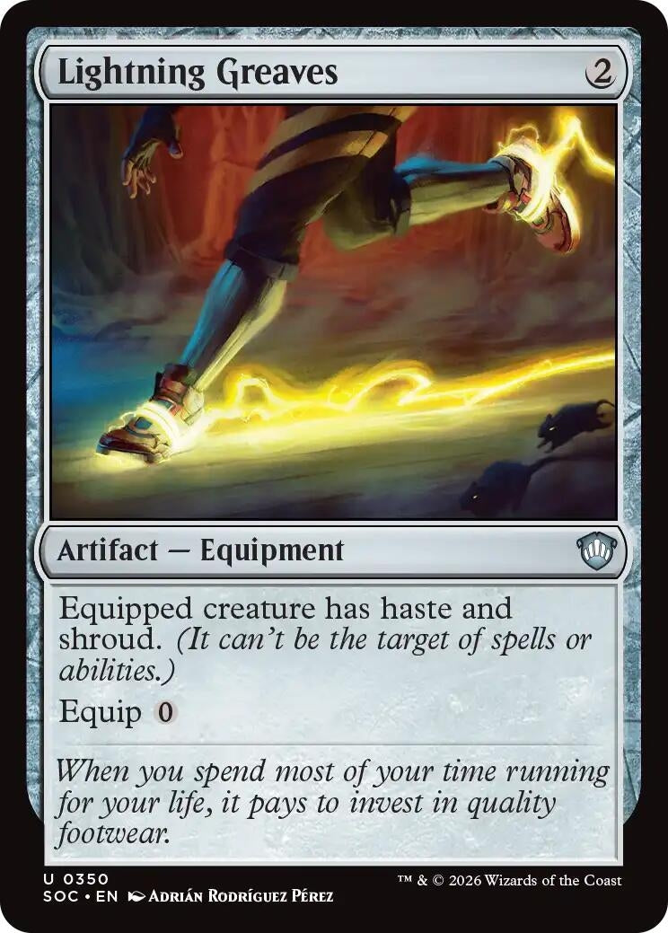 Image for Lightning Greaves (350) (SOC) - Magic: The Gathering