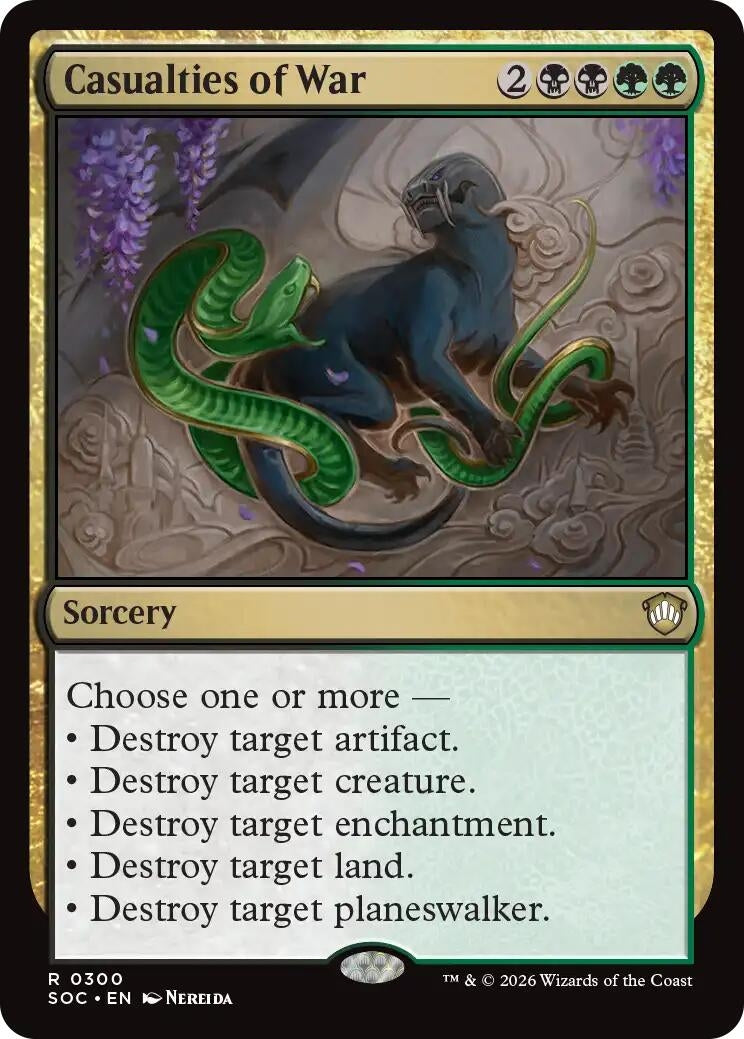 Image for Casualties of War (300) (SOC) - Magic: The Gathering