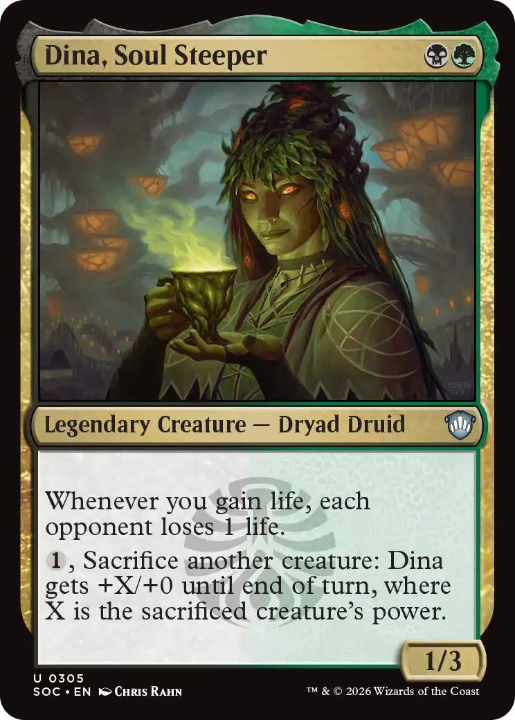 Image for Dina, Soul Steeper (305) (SOC) - Magic: The Gathering