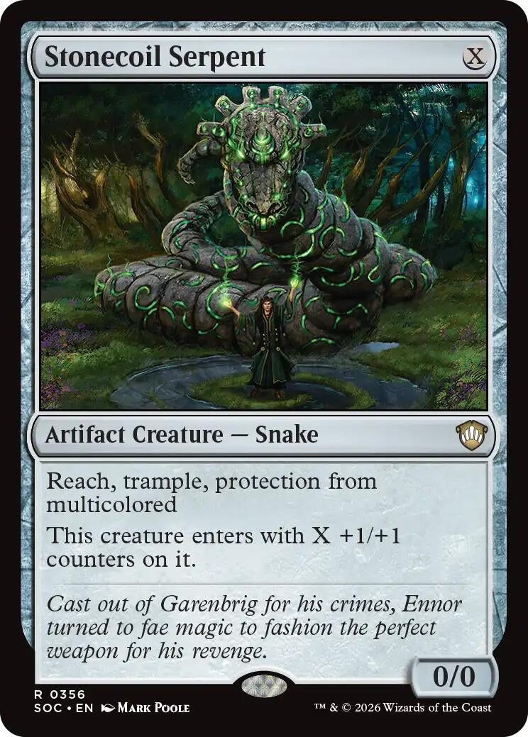 Image for Stonecoil Serpent (356) (SOC) - Magic: The Gathering