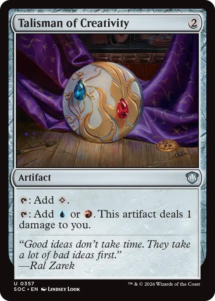 Image for Talisman of Creativity (357) (SOC) - Magic: The Gathering