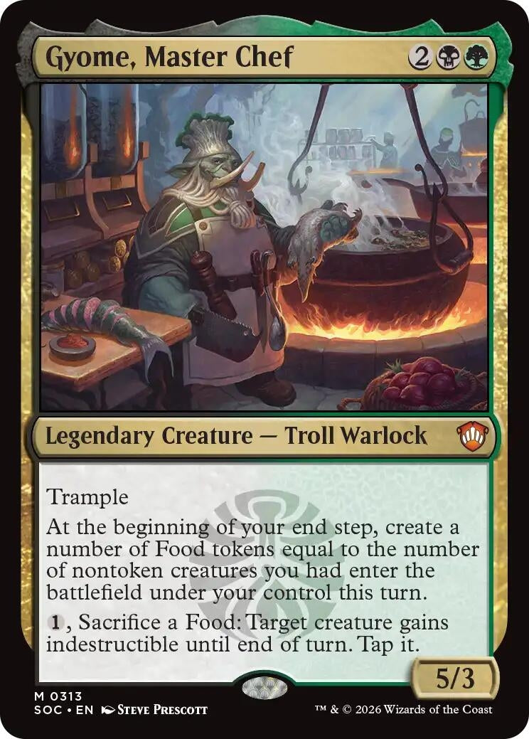Image for Gyome, Master Chef (313) (SOC) - Magic: The Gathering