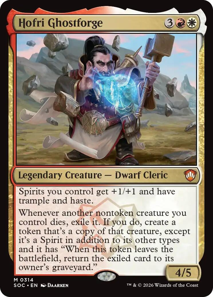 Image for Hofri Ghostforge (314) (SOC) - Magic: The Gathering
