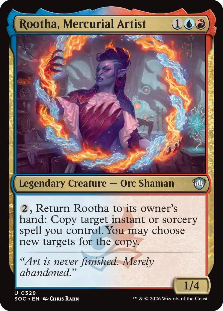 Image for Rootha, Mercurial Artist (329) (SOC) - Magic: The Gathering