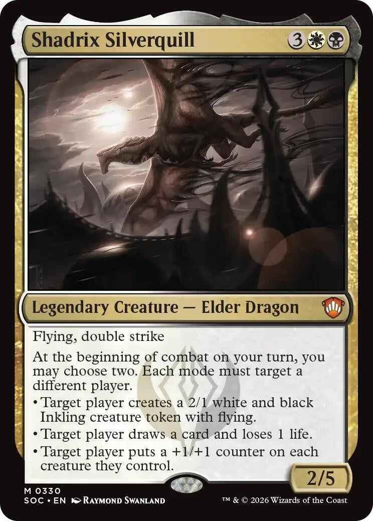 Image for Shadrix Silverquill (330) (SOC) - Magic: The Gathering