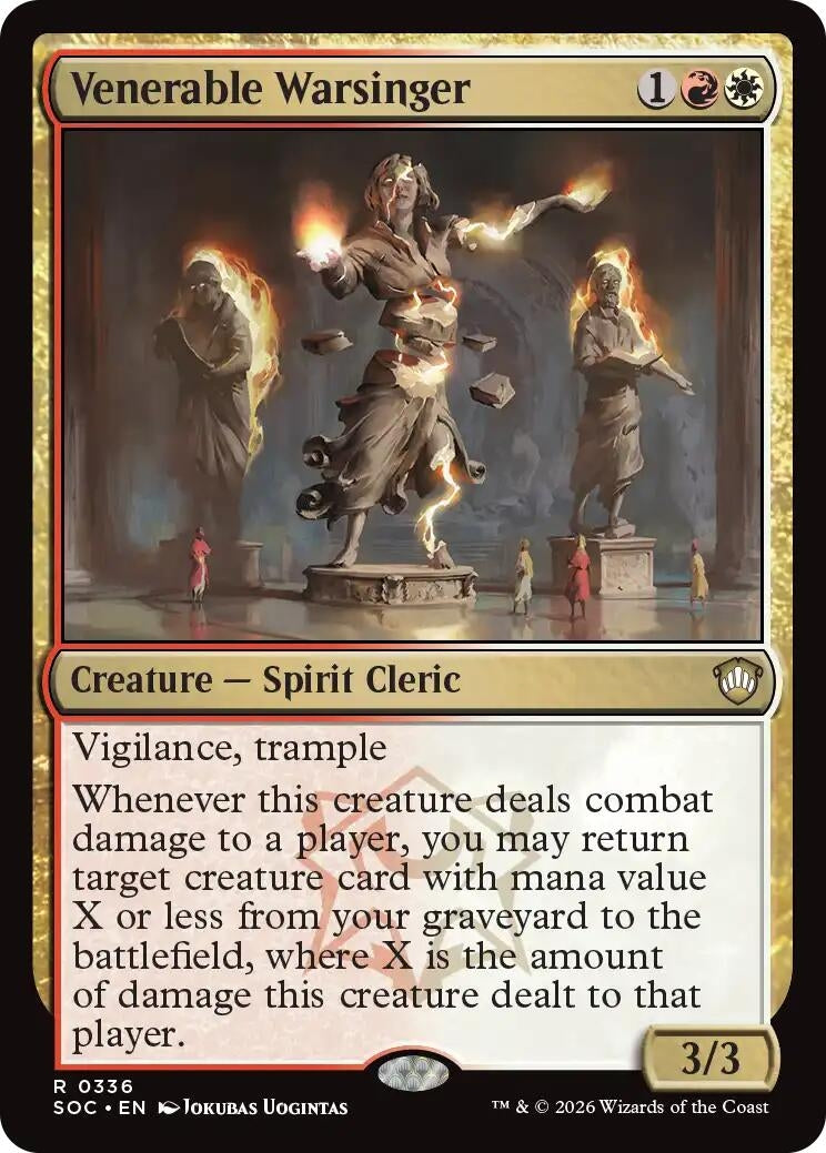 Image for Venerable Warsinger (336) (SOC) - Magic: The Gathering
