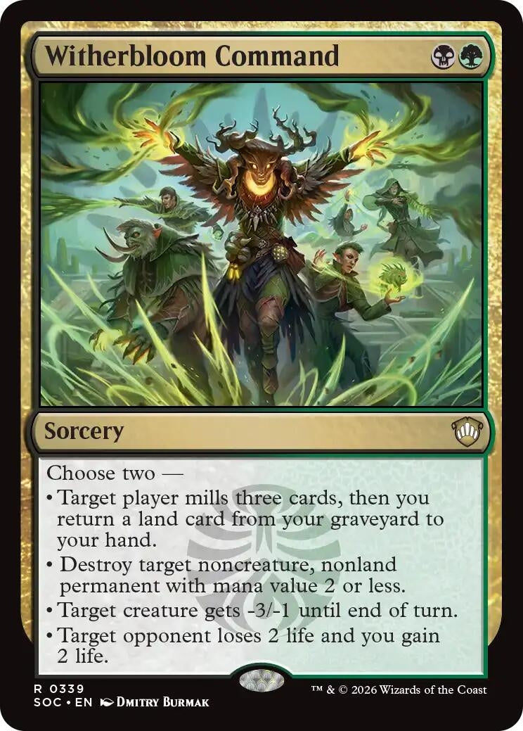 Image for Witherbloom Command (339) (SOC) - Magic: The Gathering