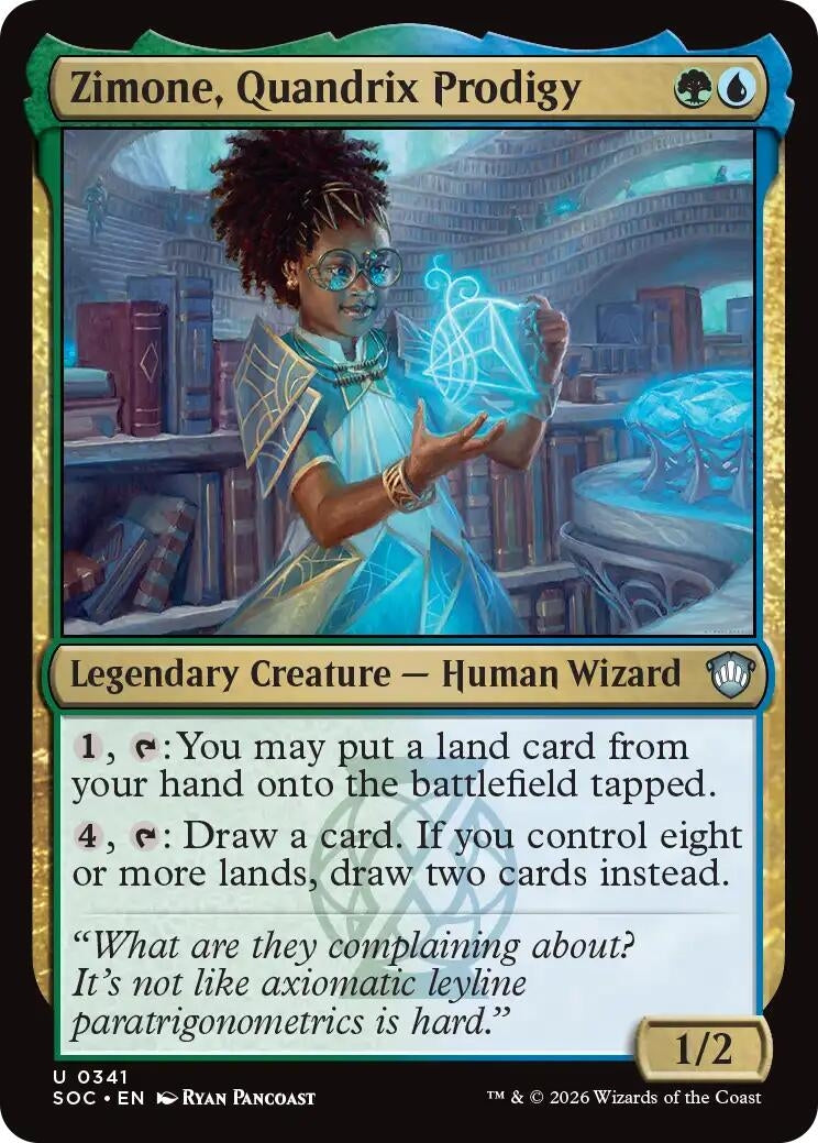 Image for Zimone, Quandrix Prodigy (341) (SOC) - Magic: The Gathering