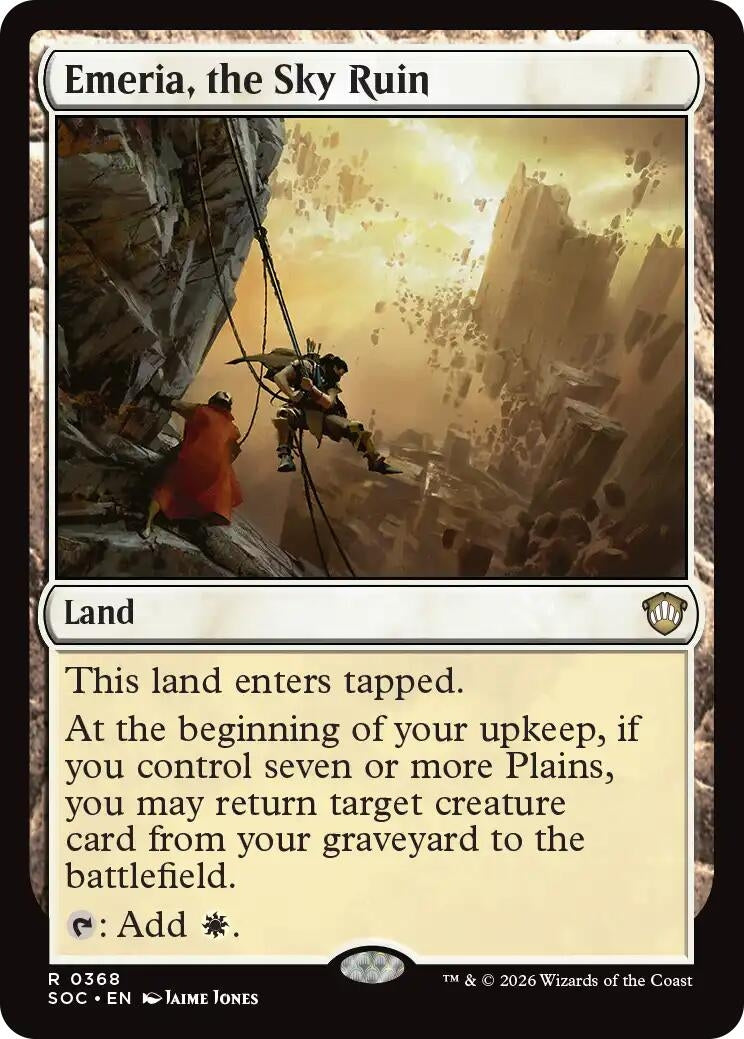 Image for Emeria, the Sky Ruin (368) (SOC) - Magic: The Gathering