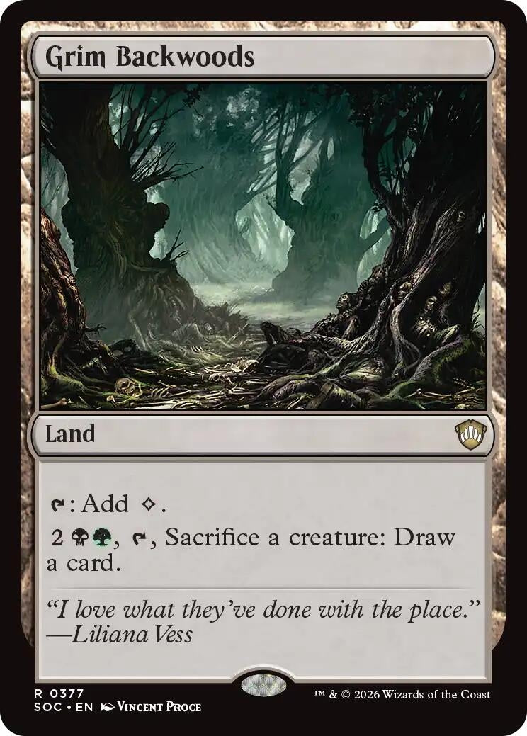 Image for Grim Backwoods (377) (SOC) - Magic: The Gathering
