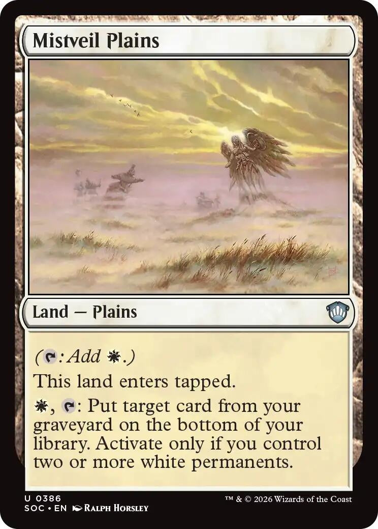 Image for Mistveil Plains (386) (SOC) - Magic: The Gathering