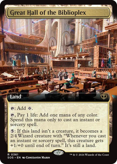 Great Hall of the Biblioplex (Extended Art) (361) (SOS)