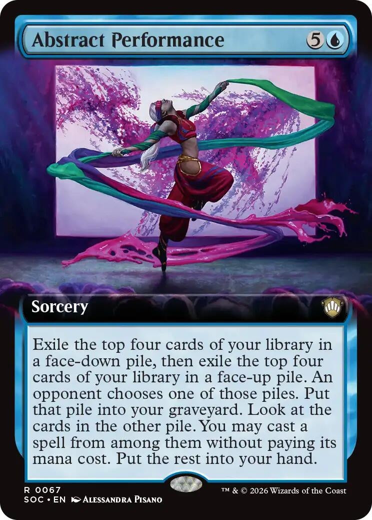 Image for Abstract Performance (Extended Art) (67) (SOC) - Magic: The Gathering