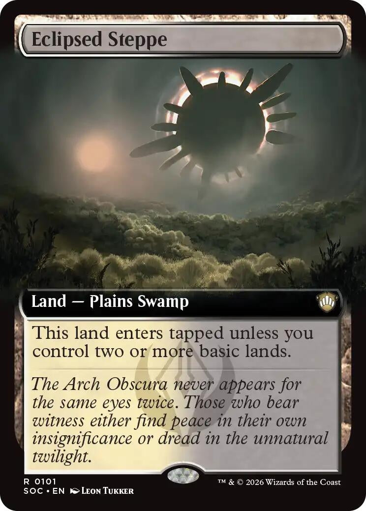 Image for Eclipsed Steppe (Extended Art) (101) (SOC) - Magic: The Gathering