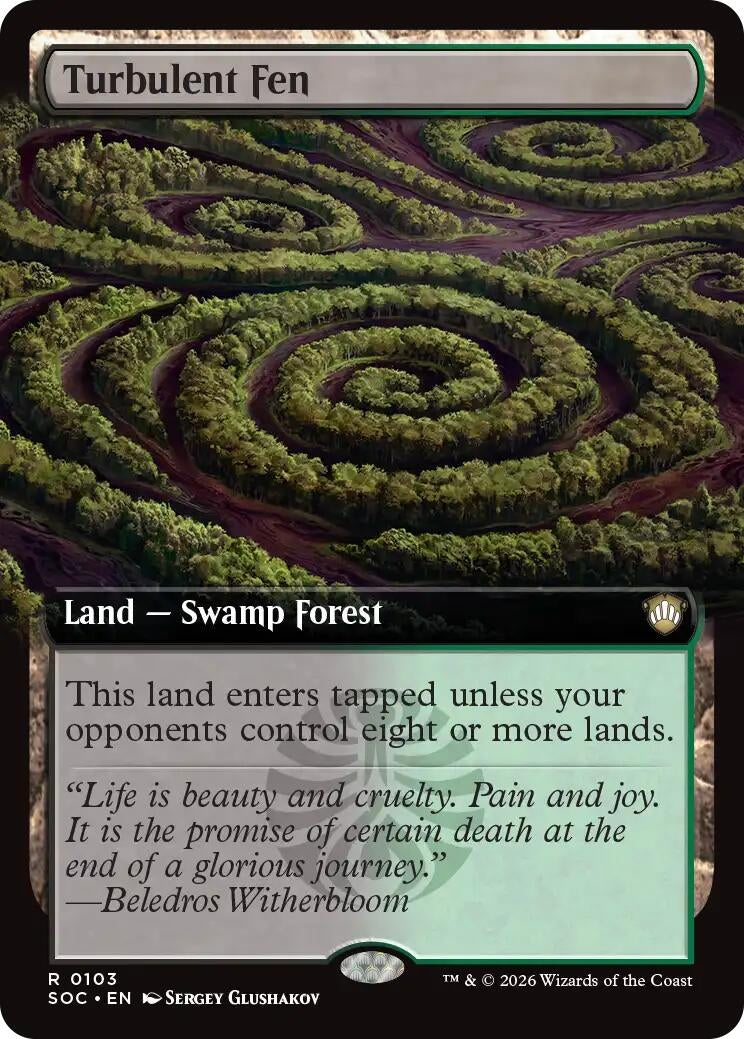 Image for Turbulent Fen (Extended Art) (103) (SOC) - Magic: The Gathering