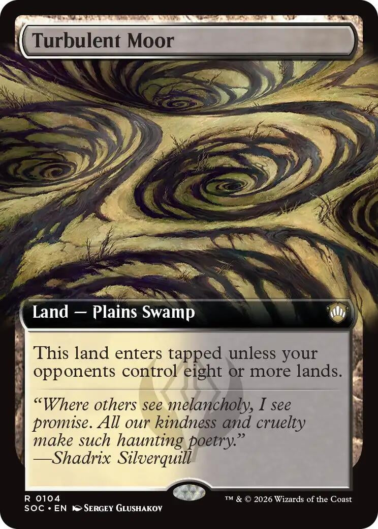 Image for Turbulent Moor (Extended Art) (104) (SOC) - Magic: The Gathering