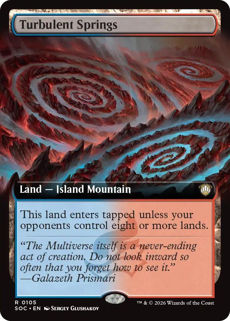 Image for Turbulent Springs (Extended Art) (105) (SOC) - Magic: The Gathering