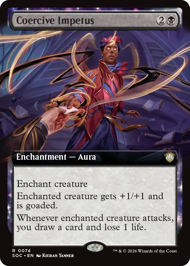 Image for Coercive Impetus (Extended Art) (74) (SOC) - Magic: The Gathering