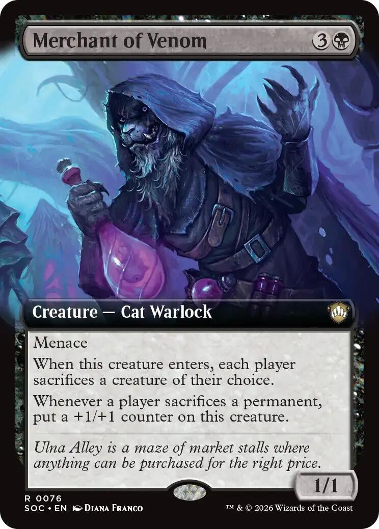 Image for Merchant of Venom (Extended Art) (76) (SOC) - Magic: The Gathering