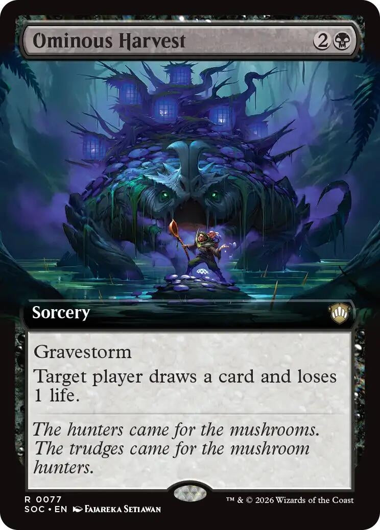 Image for Ominous Harvest (Extended Art) (77) (SOC) - Magic: The Gathering