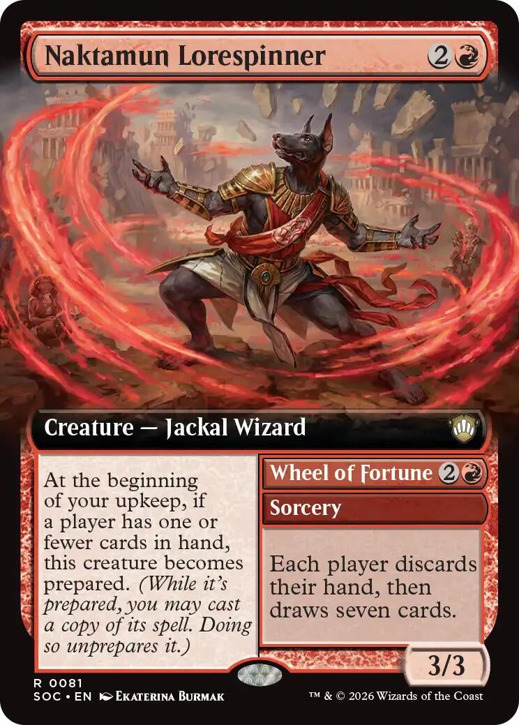 Image for Naktamun Lorespinner (Extended Art) (81) (SOC) - Magic: The Gathering