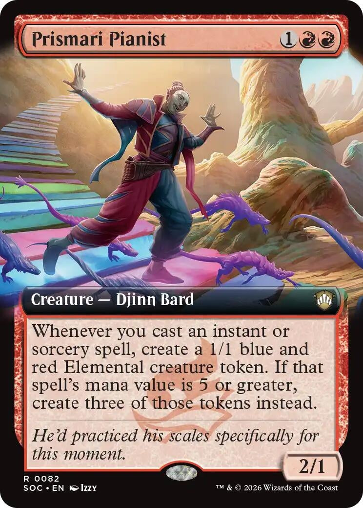 Image for Prismari Pianist (Extended Art) (82) (SOC) - Magic: The Gathering