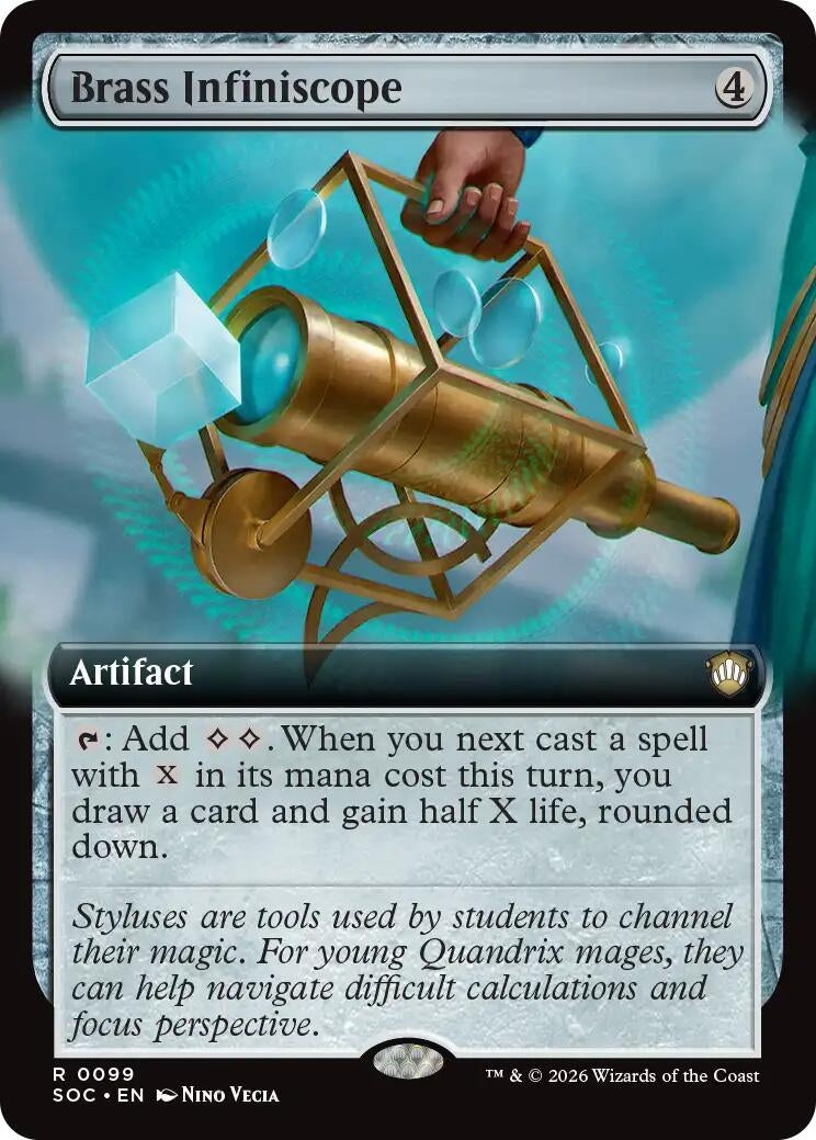 Image for Brass Infiniscope (Extended Art) (99) (SOC) - Magic: The Gathering
