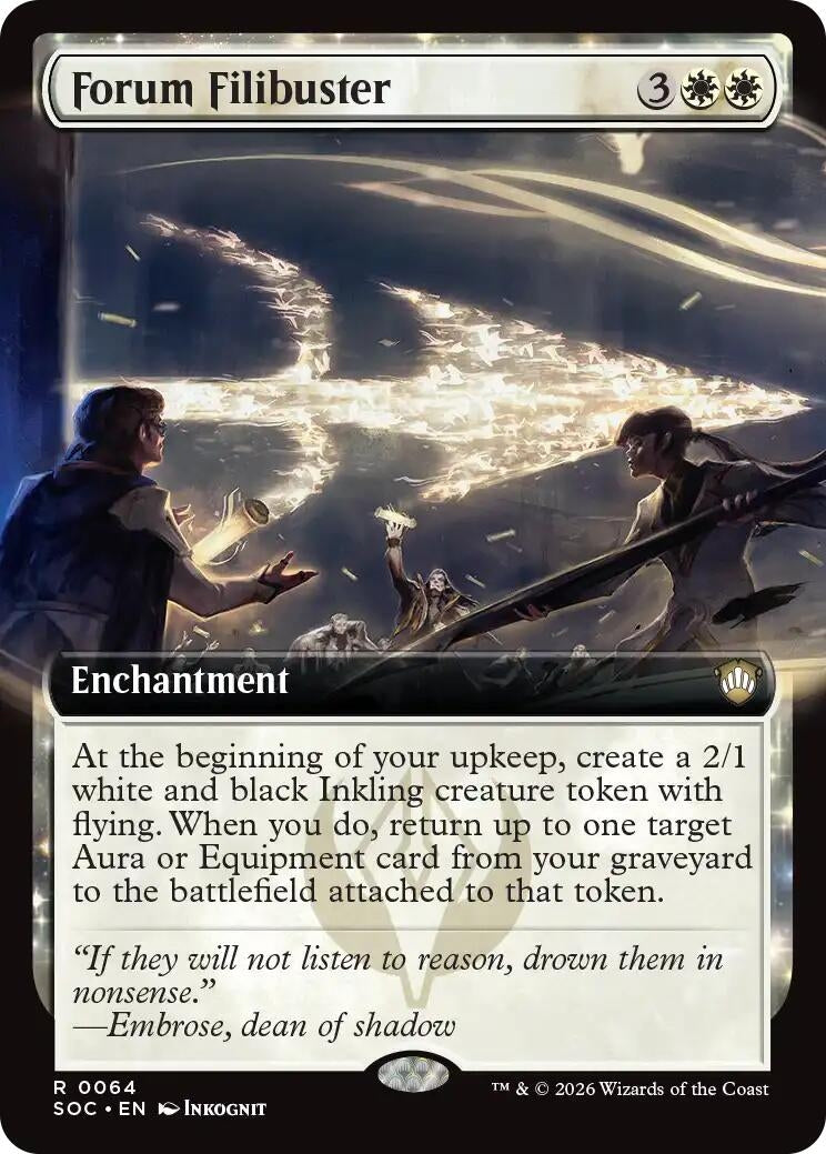 Image for Forum Filibuster (Extended Art) (64) (SOC) - Magic: The Gathering