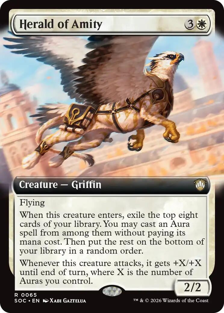 Image for Herald of Amity (Extended Art) (65) (SOC) - Magic: The Gathering