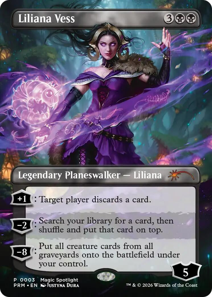 Image for Liliana Vess (Borderless) (3) (UMP) - Magic: The Gathering