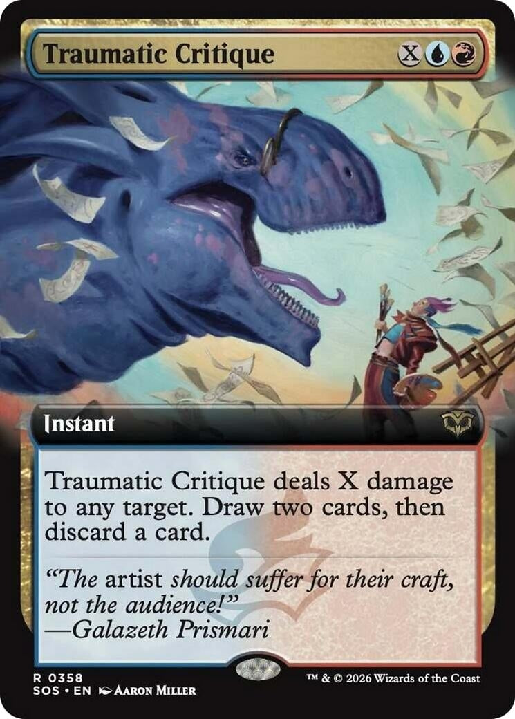 Image for Traumatic Critique (Extended Art) (358) (SOS) - Magic: The Gathering