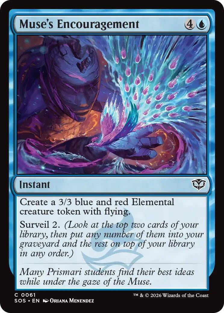 Image for Muse's Encouragement (61) (SOS) - Magic: The Gathering
