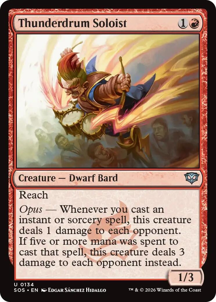 Image for Thunderdrum Soloist (134) (SOS) - Magic: The Gathering