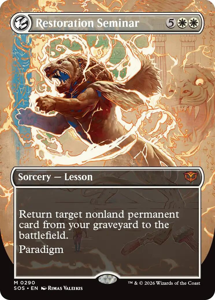 Image for Restoration Seminar (Borderless) (290) (SOS) - Magic: The Gathering