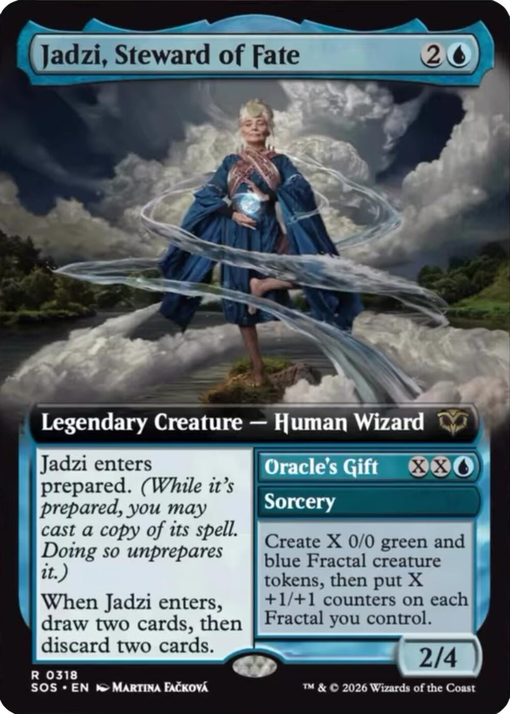 Image for Jadzi, Steward of Fate (Extended Art) (318) (SOS) - Magic: The Gathering