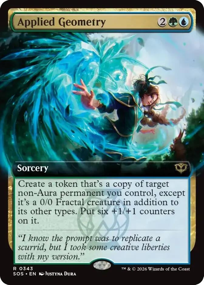 Image for Applied Geometry (Extended Art) (343) (SOS) - Magic: The Gathering