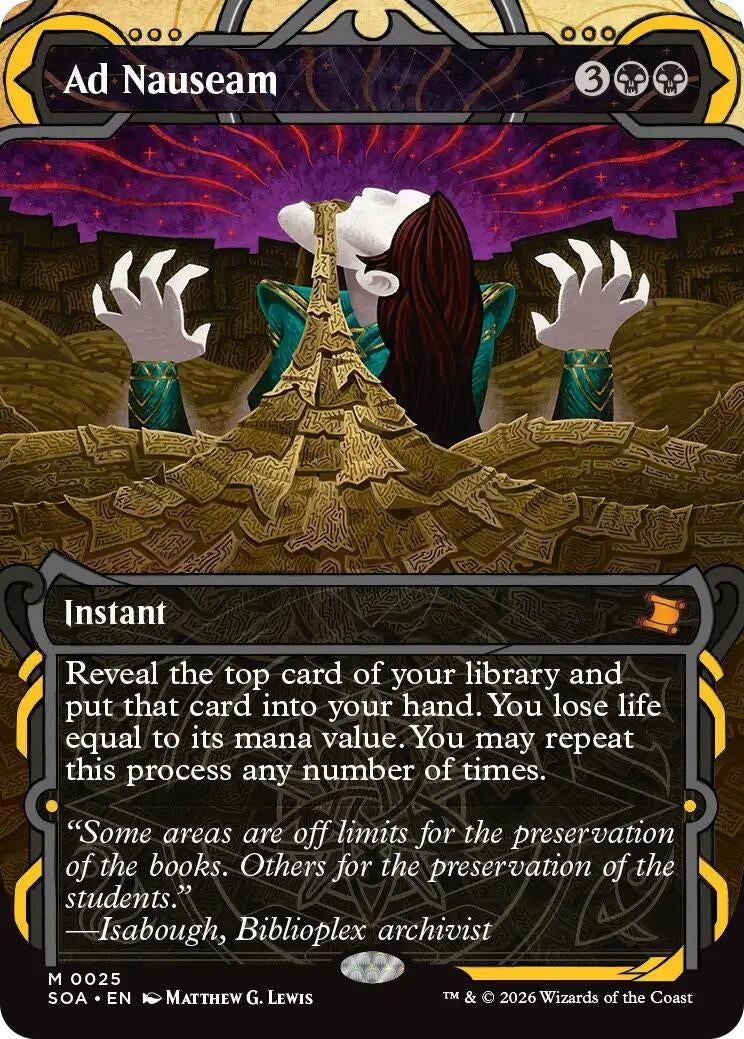 Image for Ad Nauseam (25) (SOA) - Magic: The Gathering