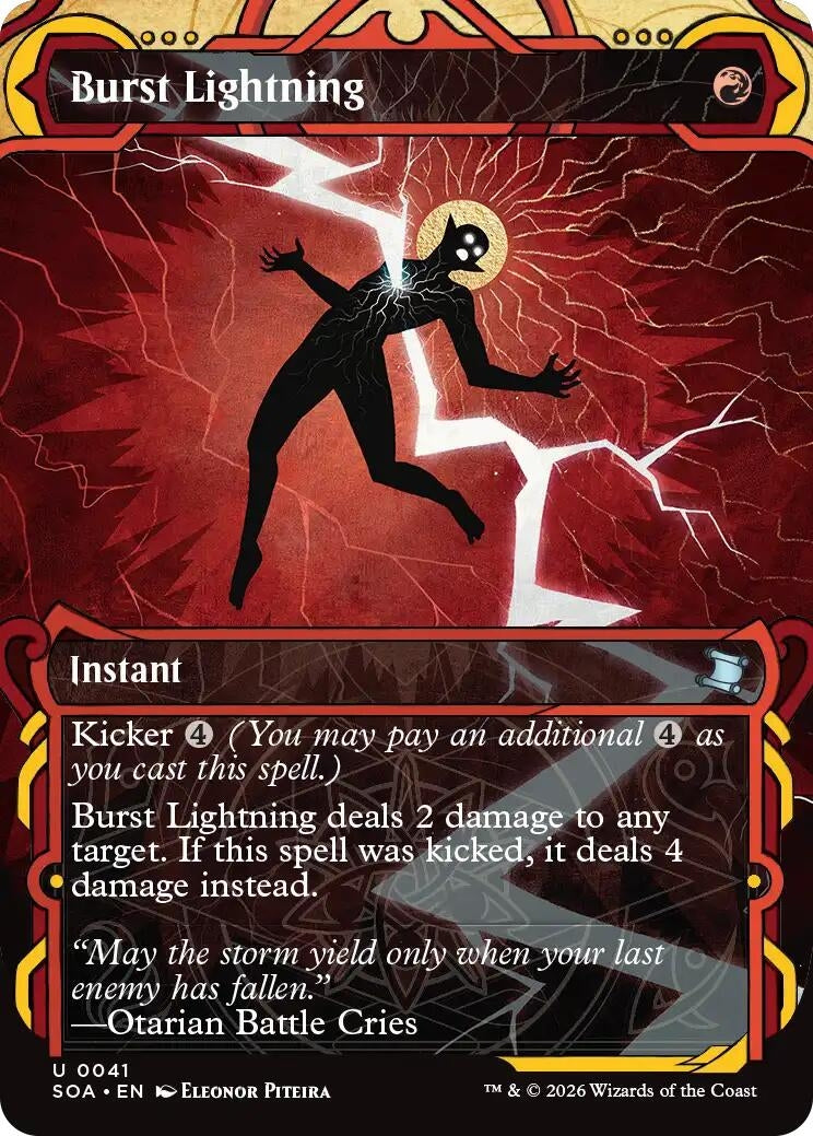 Image for Burst Lightning (41) (SOA) - Magic: The Gathering