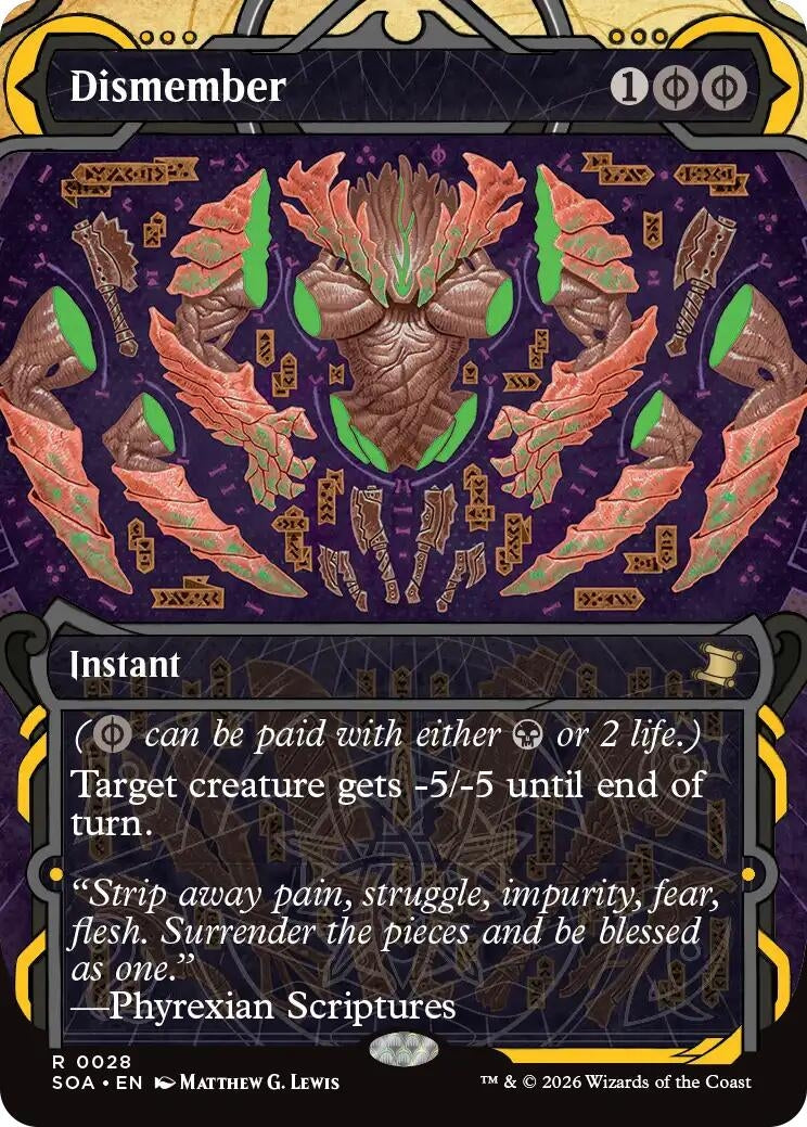 Image for Dismember (28) (SOA) - Magic: The Gathering